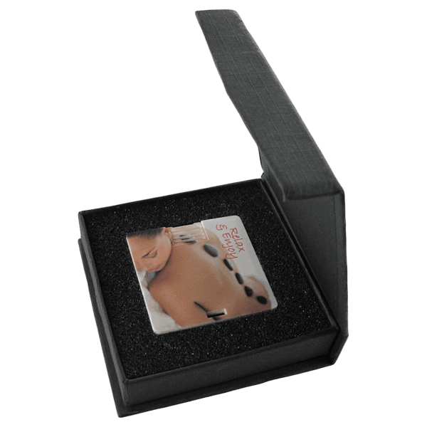 Geschenkbox für USB Karten quadratisch Geschenkverpackung für USB Karten quadratisch