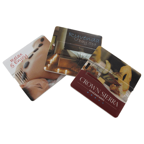 USB Karte quadratsich mit Bedruckung