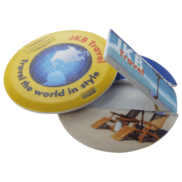 Runde USB Karten mit Bedruckung