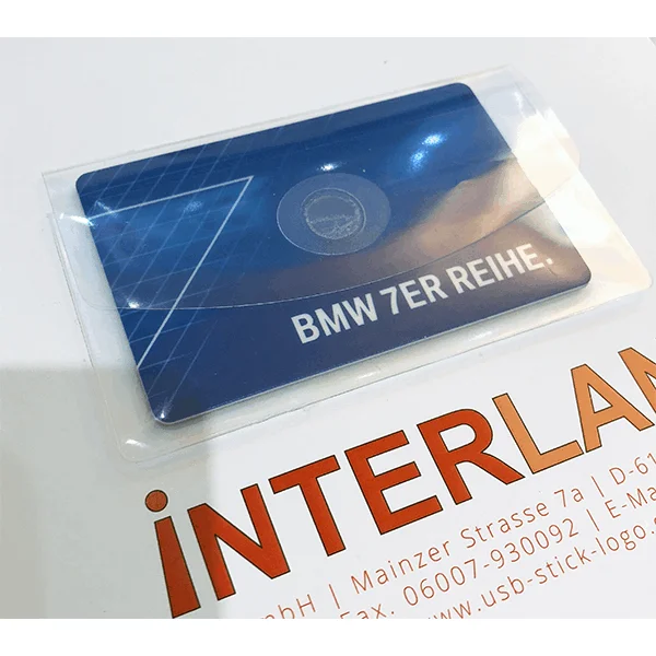 USB-Karten Tasche mit Klebepunkt