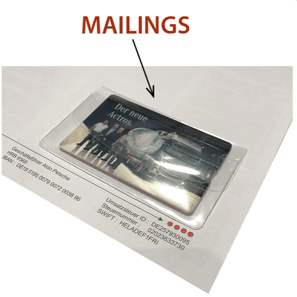 Mailings mit USB Karten